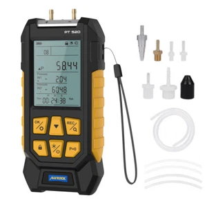 Digital LCD Manometer Differenzdruckmessgerät Luftdruckmesser Gasdruckmessgerät - Bild 1 von 16