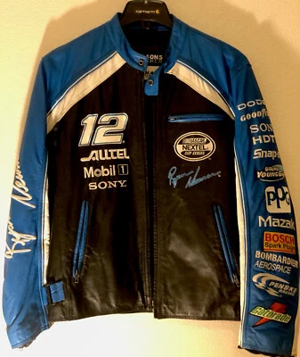 Chaqueta de cuero de gamuza mediana Ryan Newman #12 - Propietario original excelente estado. Foto 1 de 4