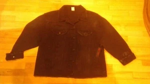 CHAQUETA DE CAMIONERO NEGRA NUEVA CON ETIQUETAS NOBO NO BORDER PARA MUJER JUNIOR PLUS DENIM XXXL 21 - Imagen 1 de 1