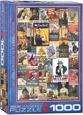 EuroGraphics World War I & II Vintage Posters Puzzle - 1000 Pieces  - Image 1 of 3