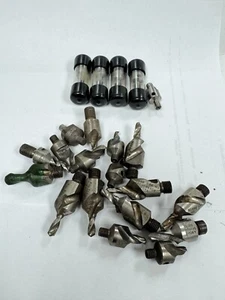21pc Mixed 5/16”-24 1/4-28 Threaded Aircraft Drill Countersink Bit Set - Imagen 1 de 8