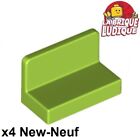 Lego 4X Panel Panneau 1X2x1 Rounded Corners Vert Citron Lime 4865B Neuf