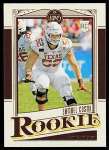 2021 Panini Legacy Samuel Cosmi #189  Football Rookie Texas Longhorns  RC - Picture 1 of 2