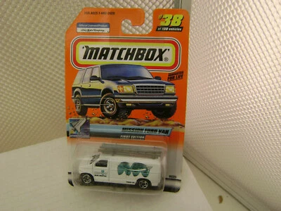 1999 MATCHBOX SUPERFAST #38 MISSION BASE SHUTTLE FORD VAN NEW ON CARD - Image 1 of 4