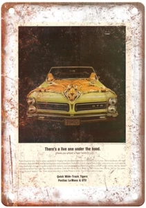 Vintage 1965 Pontiac GTO Auto Ad Reproduction Metal Sign A12278 - Picture 1 of 2
