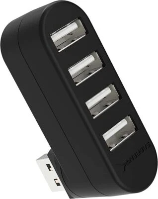 SABRENT HB-UMN4 - Sabrent Mini 4 Port USB 2.0 Rotating Hub - Image 1 of 2