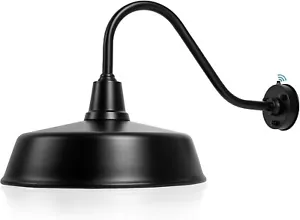 Barn Lights Outdoor Gooseneck Lighting, 18" Diameter Dusk to Dawn Exterior - Picture 1 of 7