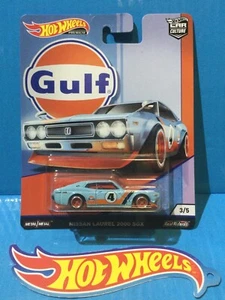 2019 HOT WHEELS CAR CULTURE GULF #3 75 NISSAN LAUREL 2000 SGX BLUE JDM BUTAKETSU - Picture 1 of 7