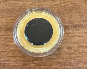 Turkey 30 lira Total Sun Eclipse Space Effect gilded silver coin 2006 - Picture 1 of 3