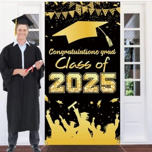 Class of 2025 Graduation Photography Backdrop School Party Decor - Picture 1 of 7