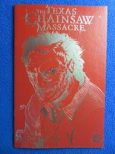 TEXAS CHAINSAW MASSACRE  THE GRIND #1  PLATINUM FOIL  RED LEATHER  2006  AVATAR - Picture 1 of 1