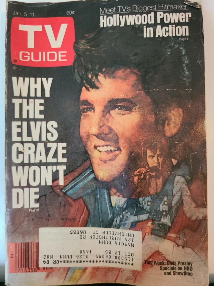 TV Guide Magazine - January 5-11, 1985 - Why The ELVIS Craze Won't Die - Image 1 of 1