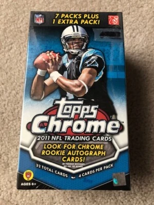 2011 TOPPS CHROME FACTORY SEALED BLASTER FOOTBALL *NEWTON, KAEPERNICK, JULIO RC* - Image 1 of 3