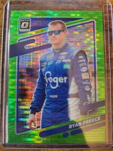 2022 Panini Donruss Racing NASCAR Ryan Preece Optic Lime Green Pulsar Prizm #41