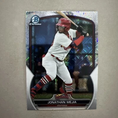 2023 Bowman Chrome Jonathan Mejia Mojo Refractor #BCP-197 St. Louis Cardinals - Image 1 of 3