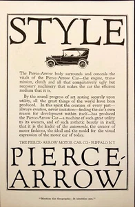 Pubblicità stampa antica 1916 Pierce-Arrow Motor Car Co. Buffalo NY - Foto 1 di 6