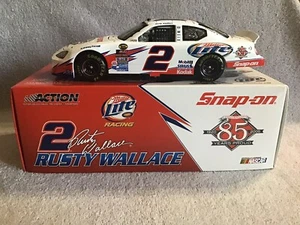 2005 Action RUSTY WALLACE #2 Miller Lite / Snap-On 85th  1/24 Dodge Diecast - Picture 1 of 14