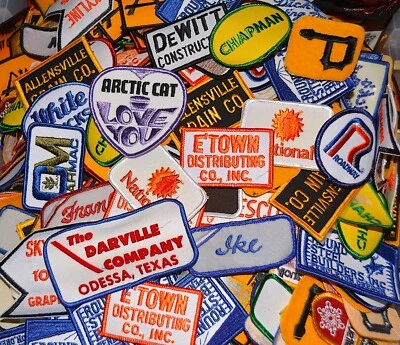 20 NOS Authentic Vintage Patch Bulk Lot Car Promo Tobacco Industrial Trucking - Image 1 of 3