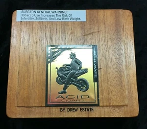 Drew Estate ACID C Notes Portasigari LEGNO MASSELLO con moto silhoutte - Foto 1 di 7