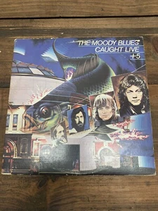 The Moody Blues - Caught Live +5 1977 London Records Vinyl Double LP - VG+ - Picture 1 of 7