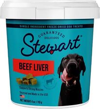 Stewart Freeze Dried Dog Treats, Beef Liver, Grain Free & Gluten Free, 4 Ounce R