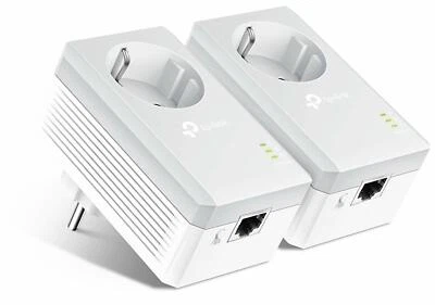PowerLAN-Netzwerke DLAN TP-Link AV600 Powerline Starter Kit weiß 2x Adapter - Bild 1 von 4