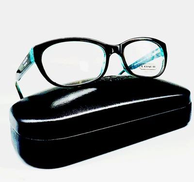 Anteojos para mujer Coach HC 6041/5116 (Kristin) 51-16-135 mm - tortuga oscura/verde azulado Foto 1 de 4