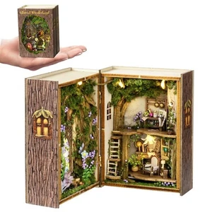 Mini 3D Wooden Doll House Craft Model with LED,DIY Miniature and Furniture Do... - Picture 1 of 8