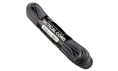 Atwood Paracord - 100' x 3/32" cable táctico 4 hilos núcleo prueba 275 (grafito) Foto 1 de 3