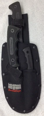 Conjunto de 3 facas Smith & Wesson BullsEye para caça ou acampamento esfolar/vestir - Imagem 1 de 4