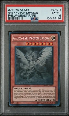 2011 YUGIOH PHSW-EN011 GALAXY-EYES PHOTON DRAGON GHOST RARE PSA 6 EX #100454196 - Image 1 of 2