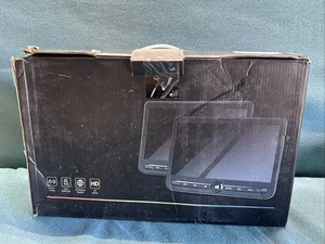 10.5" Dual Portable DVD Player, Rechargable Car Screen Play - Picture 1 of 5