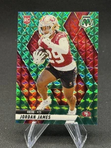 2025 Panini Mosaic Jordan James Rookie Green Mosaic Prizm #370 49ers RC - Bild 1 von 2