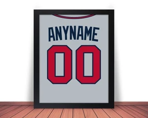 ATLANTA BRAVES vergleichbares Foto Bild JEDER NAME & NUMMER / 8x10 11x14 16x20 jz - Bild 1 von 18