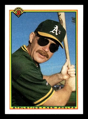 1990 Bowman  Ken Phelps #462 Oakland Athletics - Image 1 of 2