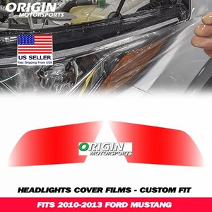 Kit de película de sujetador cubiertas transparentes de faros precortados PPF para Mustang 2010-2013 - Imagen 1 de 6