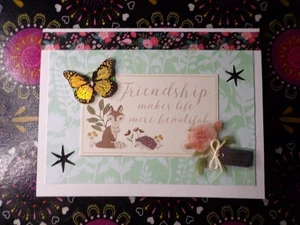 Handmade Greeting Card - Faith Christian Baptism Any Occasion Friendship - Picture 1 of 1