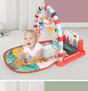 Infant Playmat with Music Learning Toy Deluxe Kick & Play Piano Gym Play Mat Toy