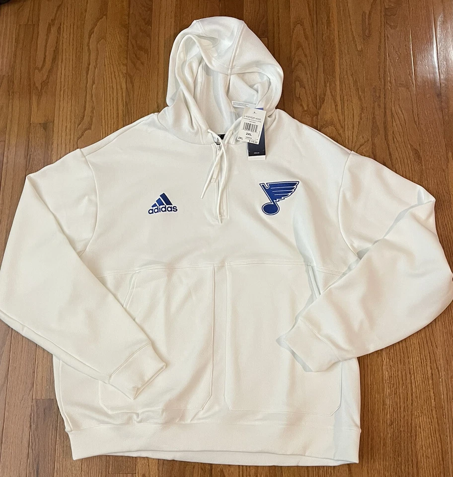 St. Louis Blues adidas Zero Dye AEROREADY Quarter-Zip Hoodie 2XL XXL