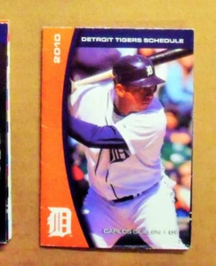 2010 Detroit Tigers (AL) Carlos Gullen official team English pocket schedule - Picture 1 of 2