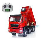 LESU  8*8 Hydraulic Lifting Dumper Truck RC Model ESC Servo Radio Light Sound