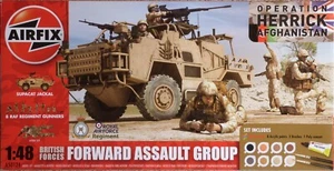 oop Airfix 1/48 A50124 British Forces Forward Assault Group Jackal & Crew - Picture 1 of 7