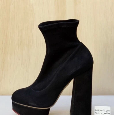 Charlotte Olympia platform suede ankle boots 6.5 - 7 - Image 1 of 4