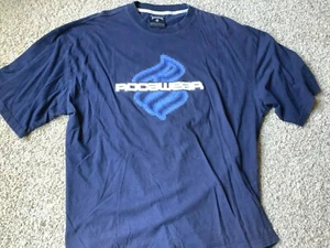 Vintage 90s 2000s RocaWear jay-z T Shirt Navy Blue Large RARE original label - Photo 1 sur 6