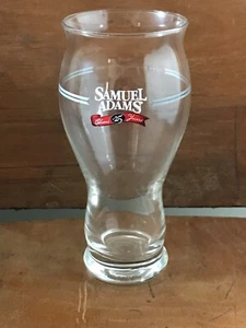 Samuel Adams Lager Beer Glass 25th Silver Anniversary lightly used - Picture 1 of 2
