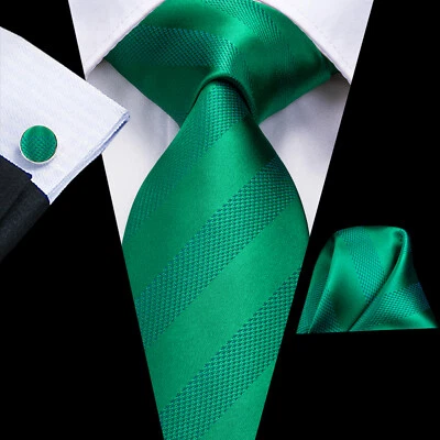 Conjunto de gemelos clásicos de corbata clásica de cachemira floral lisa para hombre boda fiesta Foto 1 de 2