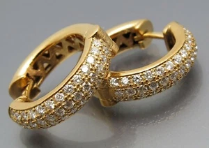 DISEÑO MADURO - ELEGANTE BRILLANTE CRIOLLO PLEGABLE - TALLER PROPIO - 585 ORO ROSA - Imagen 1 de 12