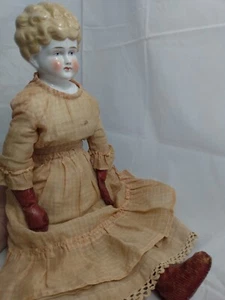 "Helen" Antique 25" Hertwig Pet Name Blonde China Head Doll Commercial Body 1900 - Picture 1 of 10