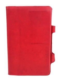 Sundance by Wolfram Lohr England Red Italian Genuine Leather Travelers Notebook - Picture 1 of 11