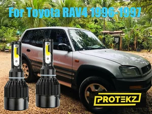 Kit de faros LED RAV4 1996-1997 H4/9003 6000K blanco CREE bombillas haz alto/bajo - Imagen 1 de 10